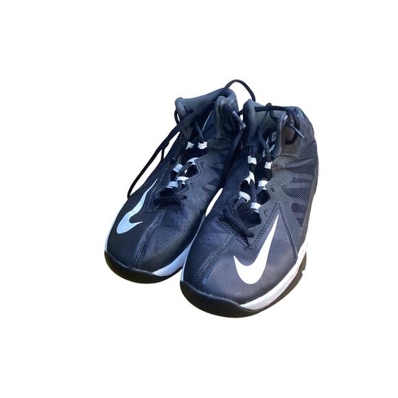 NIKE Air Max Stutter Step 2 Basketball Athletic Shoes 7Y Black White 653754-001 - Picture 1 of 6